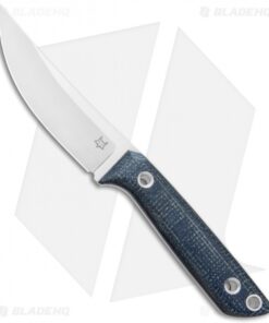 Fox Knives Perser FX-143 MB Fixed Blade Knife Black Micarta (3.9" Satin)