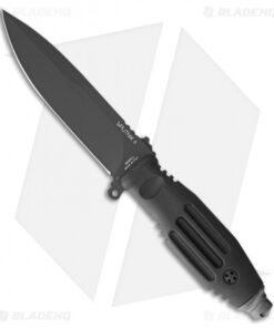 Fox Knives Sputnik 11 Fixed Blade Knife Black Forprene (5.375" Black) FX-811 B