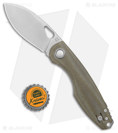 Fox Knives Vox Chilin F8 Liner Lock Knife OD Green Micarta (3.2" SW) - Image 4
