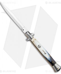 Frank B 11" Italian Stiletto Auto Brazilian Horn (5" Satin Dagger)