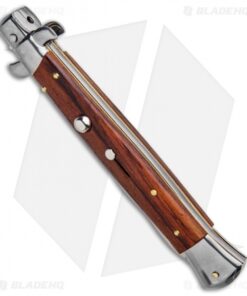 Alternative view of Frank B 11" Italian Stiletto Kris Automatic Knife Cocobolo (5" Polish)