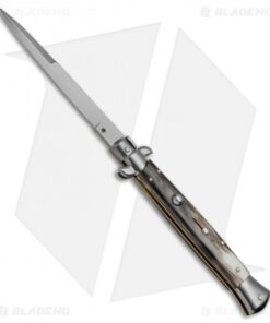 Frank B 11" Italian Stiletto Auto Brazilian Horn (5" Satin Bayonet)
