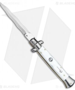 Frank B 9" Italian Stiletto Kris Knife Pearlex (4" Satin)