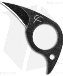 Fred Perrin Mini-Pic Fixed Blade Neck Knife Black (1.12" Black)