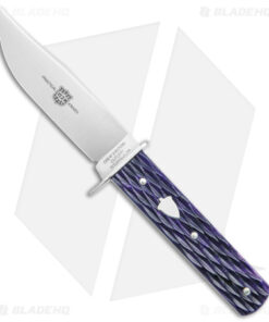 GEC H30121 Hunter Fixed Blade Knife Purple Jigged Bone Large Seed (3.9" Satin)