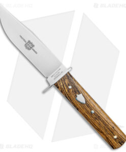 GEC H10 Hunter Fixed Blade Knife Bocote Wood (4.4" Satin)
