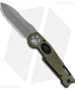 G&G Hawk MUDD Automatic Knife Green G-10 (3.25" Stonewash)