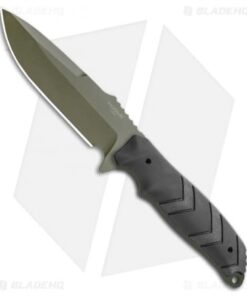 HK Fray Fixed Blade Knife Black Rubber (4.25" OD Green) 55251