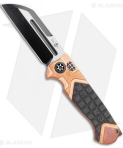 Heretic Knives ADV Butcher Automatic Knife CF/Copper (4" Battleworn Two-Tone)