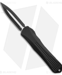 Heretic Knives Manticore-X DE OTF Knife Black (3.75" Battleworn Black)H032-8A