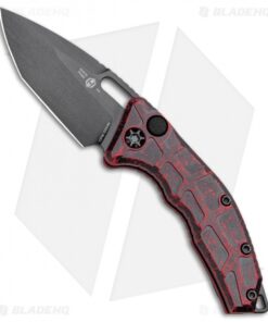 Heretic Knives Martyr Tanto Automatic Knife Breakthrough Red (3" Black)
