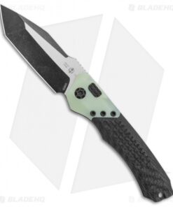 Heretic Knives Wraith Automatic Knife Integral CF/Jade G-10 (3.625" Black SW)