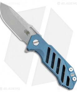 Hinderer Knives Half Track Osseus Knife Blue Ti (2.75" Working Finish)
