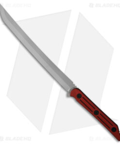Jake Hoback Knives Kwaichete Fixed Blade Knife Red SureTouch (12" Stonewash)