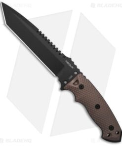Hogue Knives EX F01 Large Tanto Fixed Blade Brown G-10 (7" Black A2)
