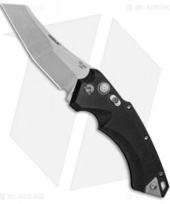 Hogue Knives EX-A05 Wharncliffe Automatic Knife Black (3.5" Stonewash) 34520