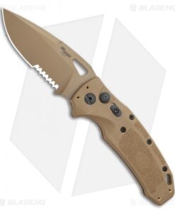 Hogue SIG K320A Automatic Knife Coyote Polymer Drop Point (3.5" Tan Serr)