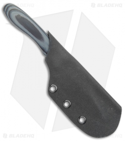 Hunter Handmade Knives Basic EDC Fixed Blade Knife Black/Gray G-10 (3.25" Satin) - Image 3