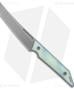 Jake Hoback Knives Goliath Fixed Blade Knife Jade G-10 (3.1" SW)