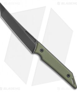 Jake Hoback Knives Goliath Fixed Blade Knife OD Green G-10 (3.1" Black DLC)