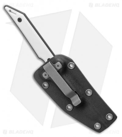 Jake Hoback Knives Goliath Fixed Blade Knife White G-10 (3.1" Black DLC) - Image 3