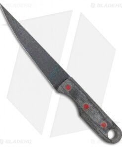 John Gray Knives Custom Fixed Blade Fillet Knife Black Terotuf (5" Graytanium)