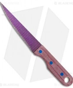 John Gray Knives Custom Fixed Blade Fillet Knife Red Terotuf (5" Graytanium)