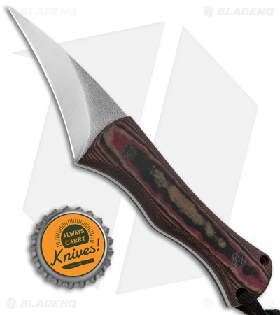 John Gray Knives Custom Spur Fighting Fixed Blade Knife (2.5" Stonewash) - Image 4