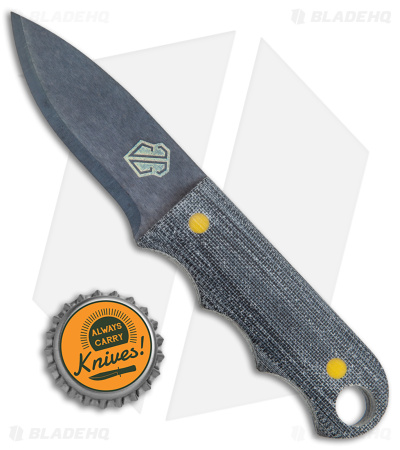 John Gray Custom Three Finger Fixed Blade Knife TeroTuf (3.1" Graytanium) - Image 4