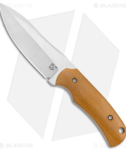 KM Designs Custom Kommando Fixed Blade Knife Natural Micarta (4" Satin)