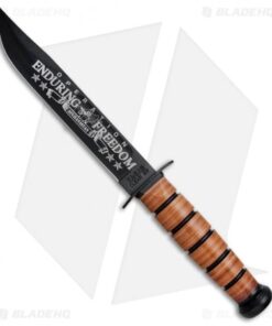 Ka-Bar Bowie Navy Operation Enduring Freedom Fixed Blade Knife (7" Black) 9170
