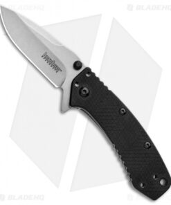 Kershaw Cryo Assisted Opening Flipper Knife Black G-10 (2.75" D2) Exclusive