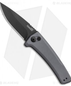 Kershaw Launch 3 Automatic Knife Gray Aluminum (3.4" Black) 7300GRYBLK