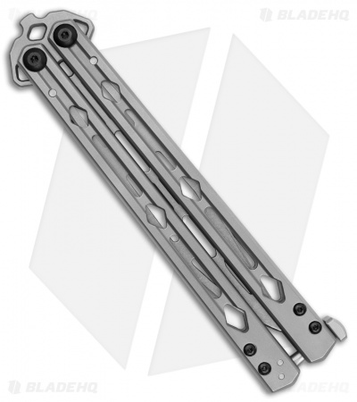 Kershaw Lucha Trainer Balisong Butterfly Knife Stainless Steel (4.6" Stonewash) - Image 2