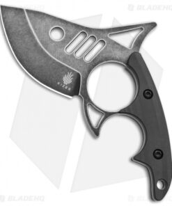 Kizer Shark Tooth Fixed Blade Knife Carbon Fiber (2.6" Black SW) 1043N2