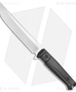 Kizlyar Supreme Knives Senpai Fixed Blade Knife Black Kraton (6.75" Satin)