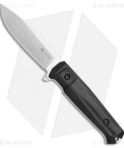 Kizlyar Supreme Knives Sturm Fixed Blade Knife Black Kraton (4.6" Satin)