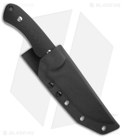 Kubey Sicario Fixed Blade Knife Black G-10 (5.2" Satin) - Image 3