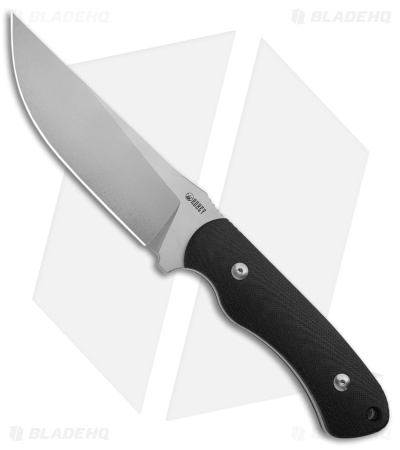 Kubey Sicario Fixed Blade Knife Black G-10 (5.2" Satin)