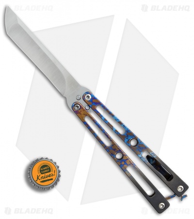 VMX Vallotton/Maverick Balisong Butterfly Knife "Ignition" Ti (4.25" Satin) - Image 4