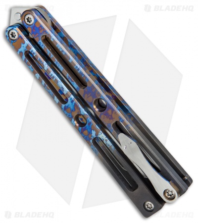 VMX Vallotton/Maverick Balisong Butterfly Knife "Ignition" Ti (4.25" Satin) - Image 2