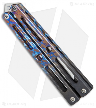 VMX Vallotton/Maverick Balisong Butterfly Knife "Ignition" Ti (4.25" Satin) - Image 3