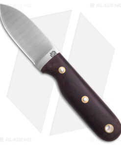 LT Wright Bushbaby Fixed Blade Knife Double Red Matte Micarta (3" Satin O1)