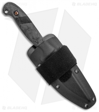 Landau Knives Phantom Fixed Blade Knife Carbon Fiber (4.25" Acid SW Nitro-V) - Image 3