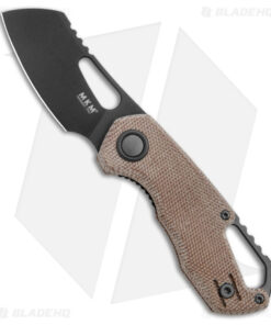 MKM Exclusive Isonzo Cleaver Liner Lock Knife Natural Micarta (2.25" Black)