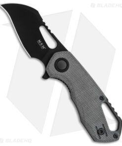 MKM Isonzo Hawkbill Liner Lock Knife Black Micarta (2.3" Black)
