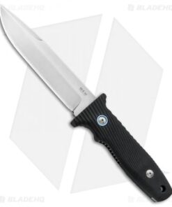 MKM Terzuola Jouf Fixed Blade Knife Black G-10 (5.1" Stonewash)
