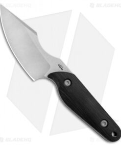 Maverick Customs Evo Mini Harpoon Fixed Blade Knife Black Micarta (3.25" SW)