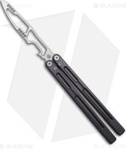 Maxace Phantom Balisong Butterfly Trainer Knife Gray Aluminum (4.3" SW)