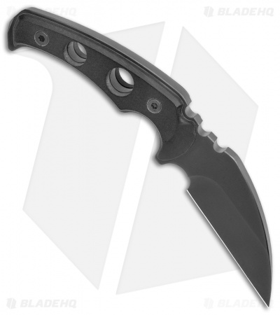 Medford Fighting Utility Knife FUK Fixed Blade Knife Black (3.75" Black S35VN) - Image 2